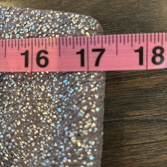 Jessica Howard Midi,metallic thread,sleeveless,scoop neck,slit back hem,zip back - Picture 9 of 14